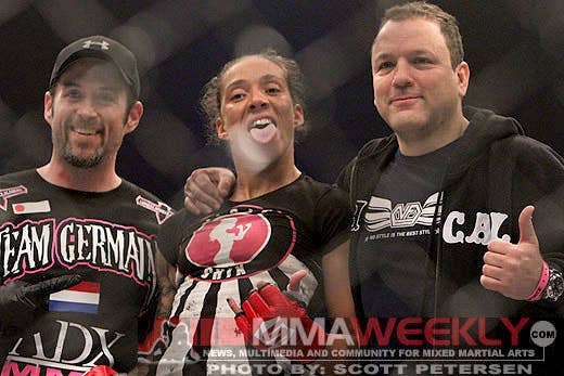 German De Randamie and her coaches