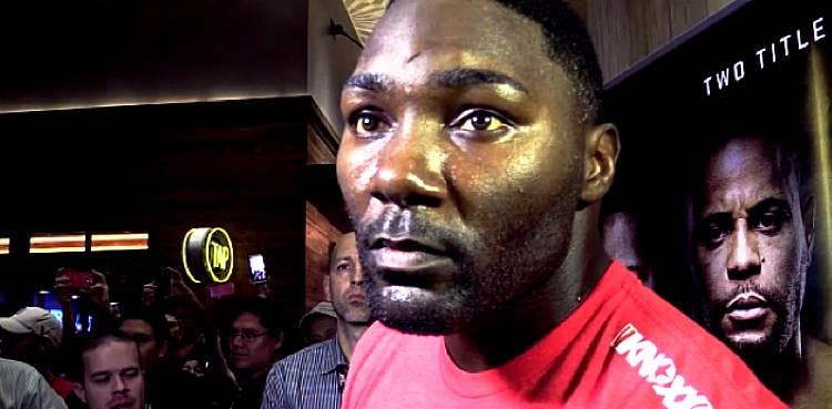 Anthony 'Rumble' Johnson pleads not guilty in Domestic Battery case ...