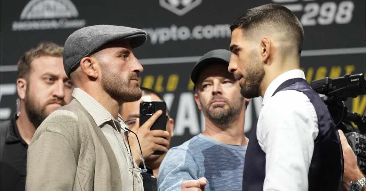 UFC 298 Press Conference Face-Offs - MMAWeekly.com | UFC and MMA News