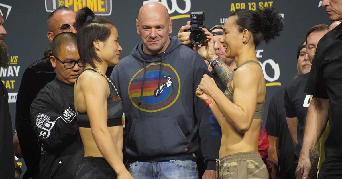 UFC 300 Ceremonial Weigh-In: Zhang Weili vs. Yan Xiaonan - MMAWeekly