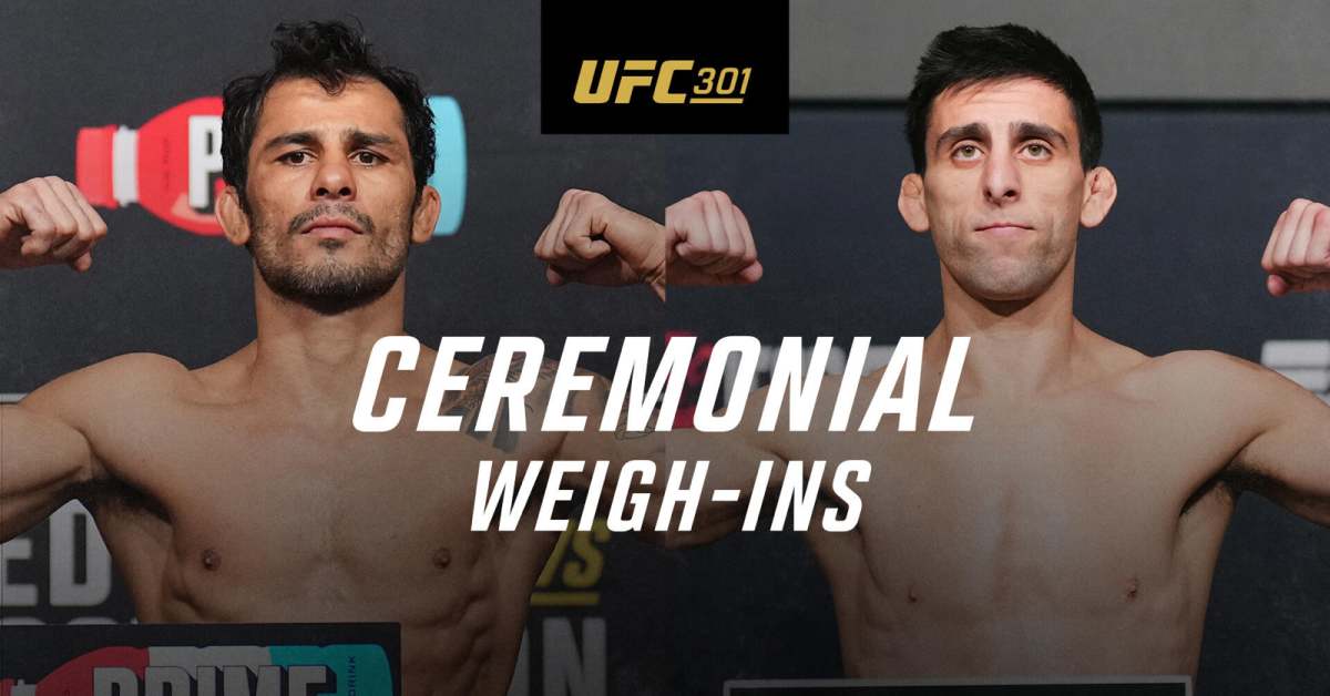 UFC 301 Ceremonial Weigh-In Video - MMAWeekly.com | UFC and MMA News