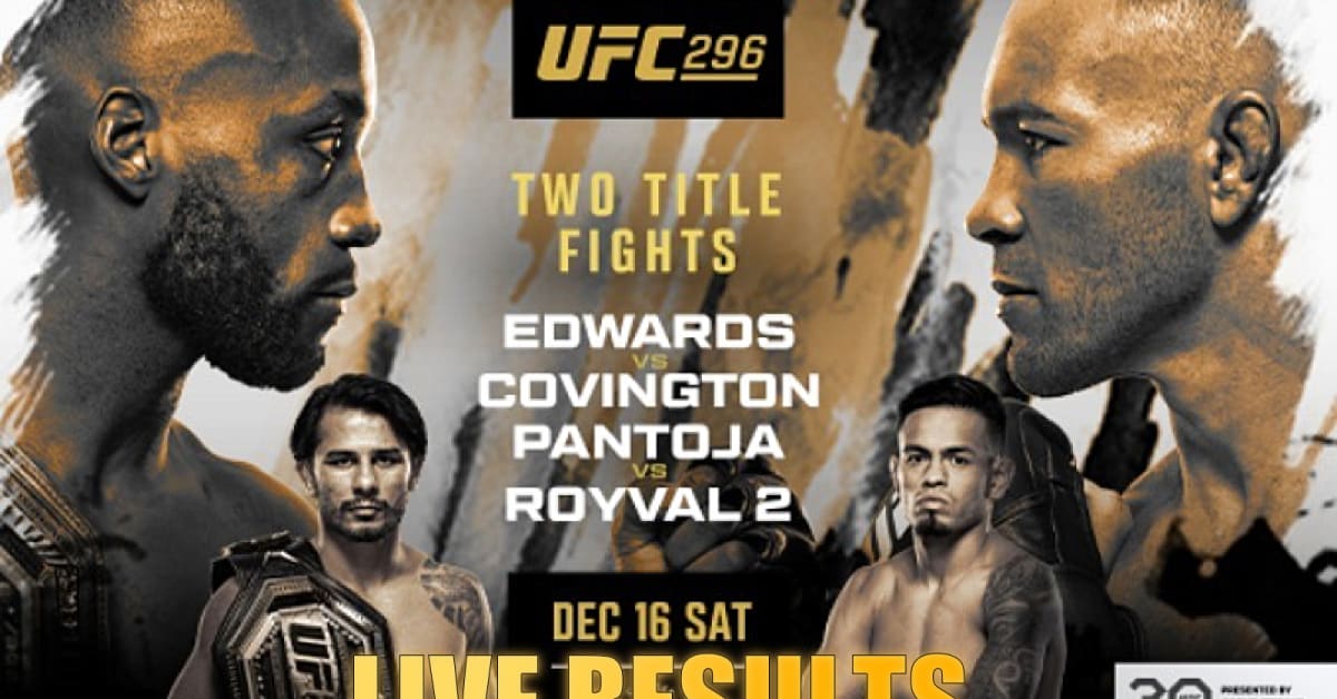 UFC 296 Live Results Leon Edwards vs. Colby Covington