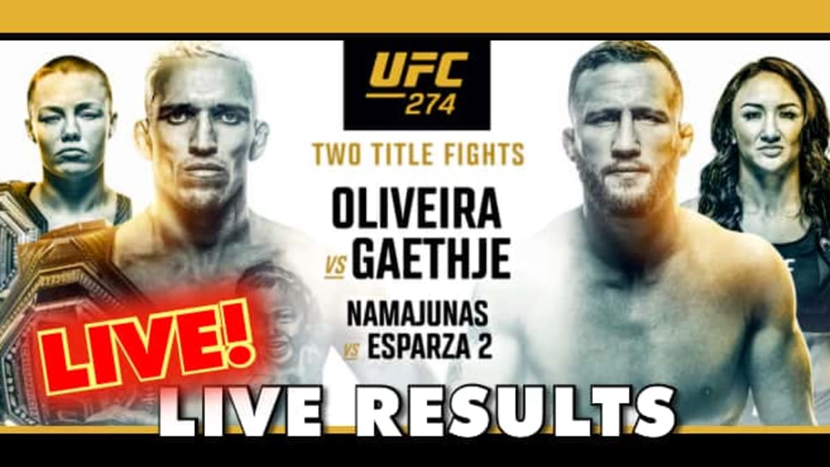 UFC 274 live results Oliveira vs