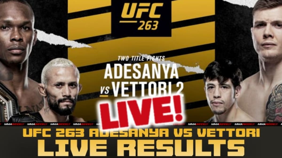 UFC 263 live results Israel Adesanya vs