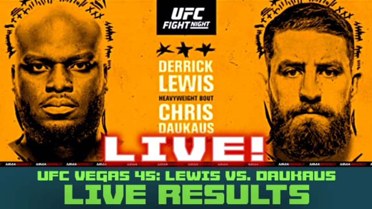 UFC Vegas 45 live results Derrick Lewis vs