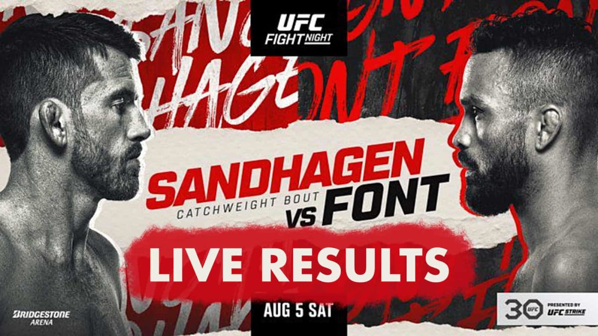 UFC Nashville Live Results Sandhagen vs