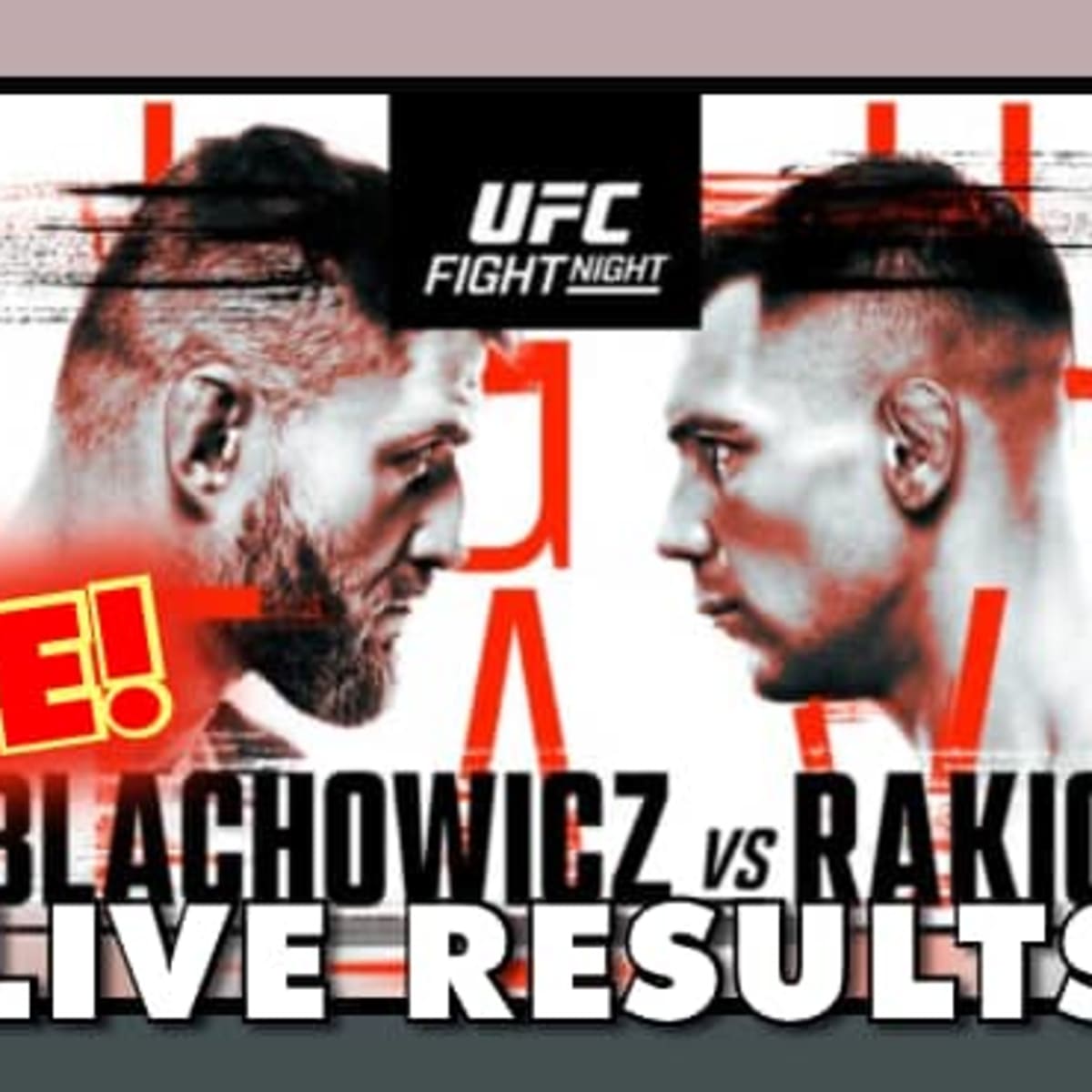 UFC Vegas 54 Live Results Jan Blachowicz vs