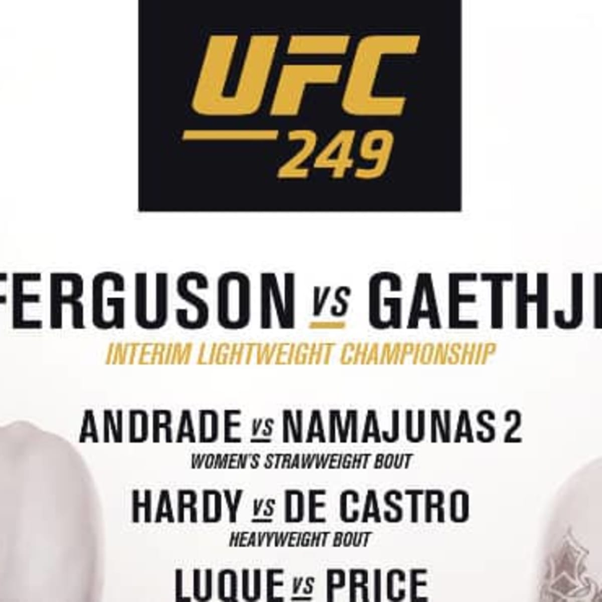 Ufc 249 shop fight card