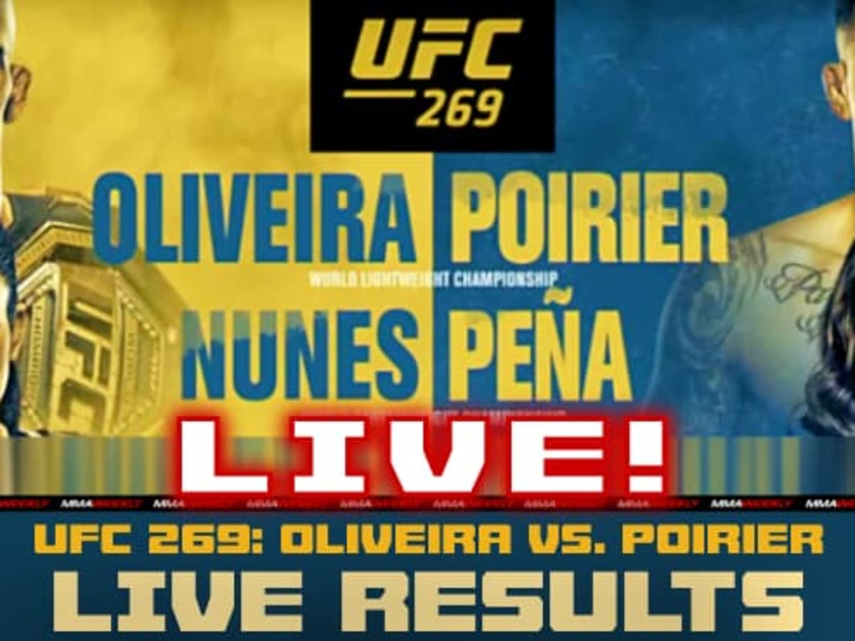 UFC 269 live results Charles Oliveira vs