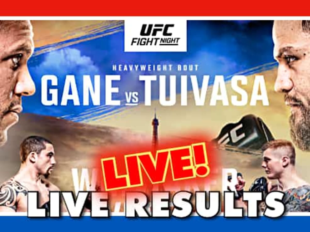 UFC Paris Live Results Gane vs