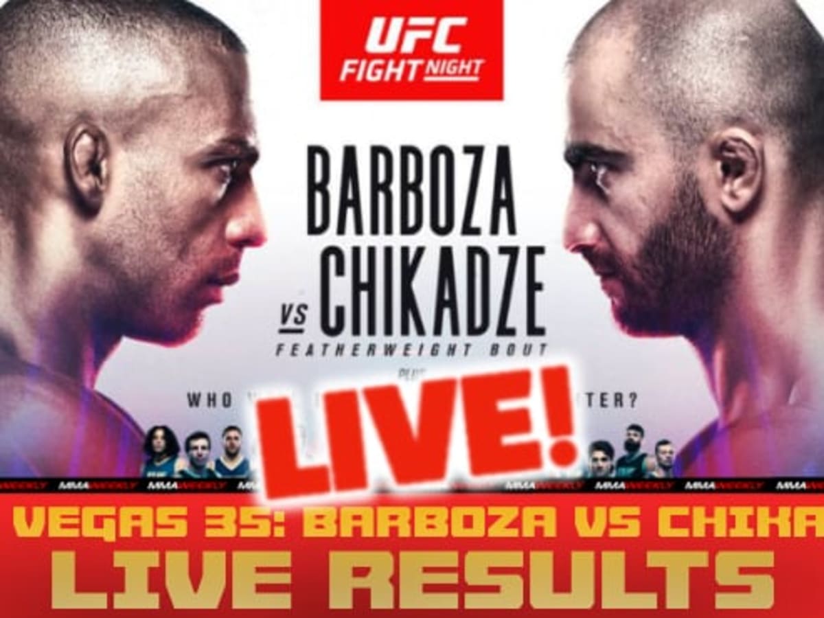 UFC Vegas 35 live results Edson Barboza vs