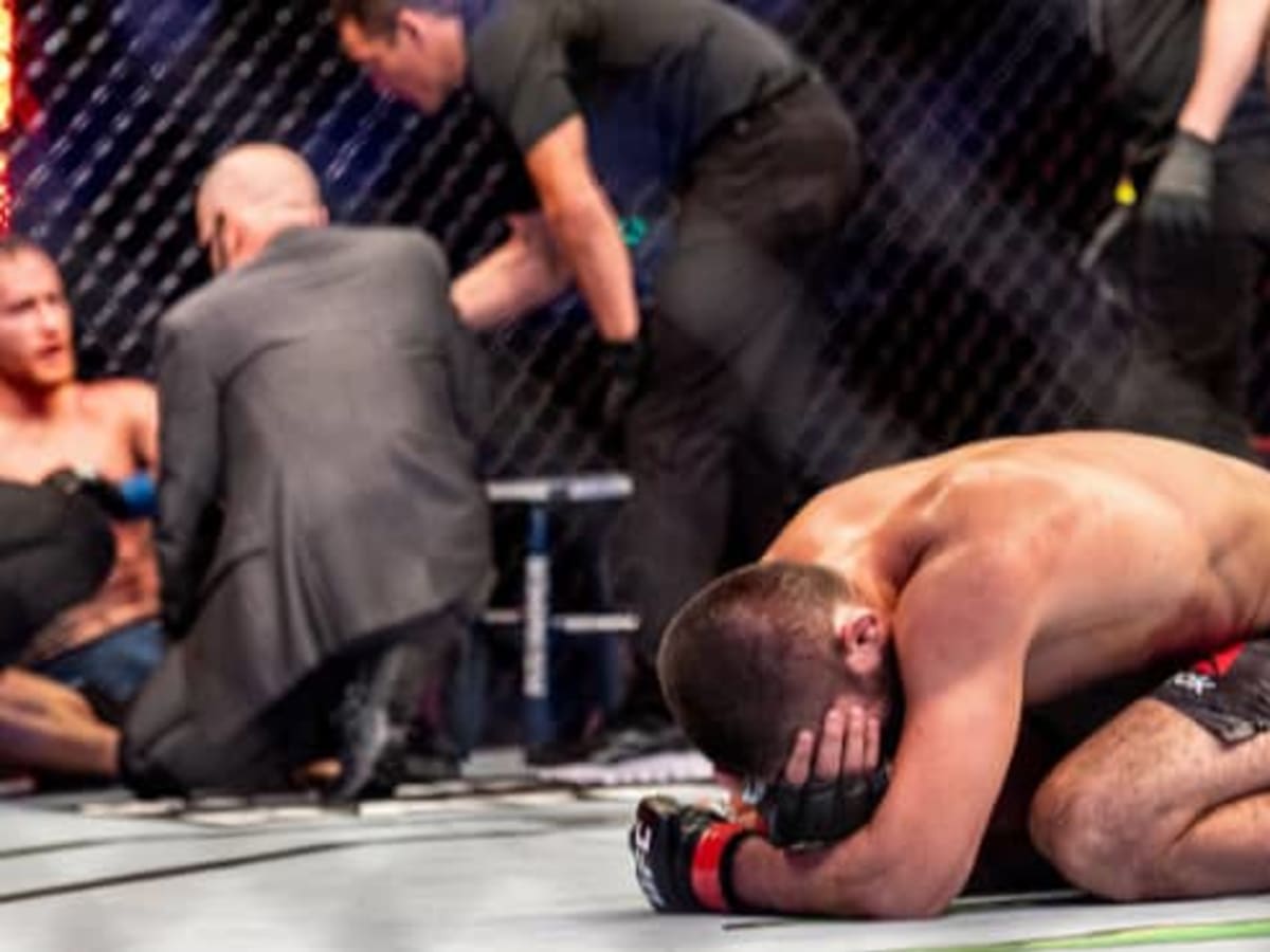 UFC 254 results Khabib Nurmagomedov puts Justin Gaethje to sleep, retires in a ball of emotion