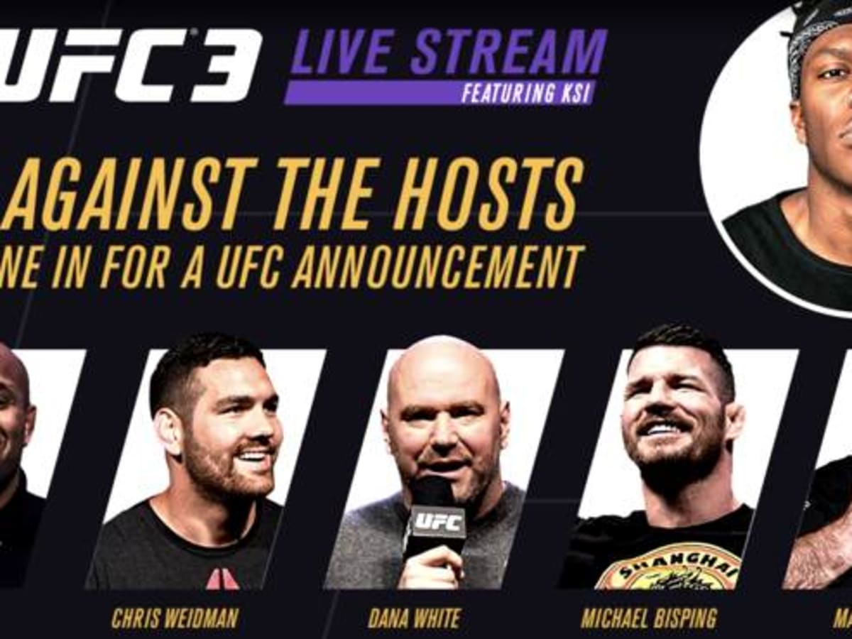 Play UFC 3 Against Dana White, Daniel Cormier, Michael Bisping; Tuesday on Twitch