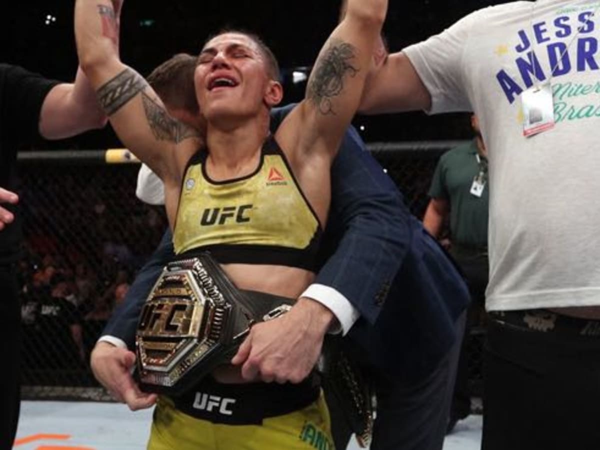 Out UFC fighter Jessica Andrade wins title with body slam KO you've gotta  see - Outsports