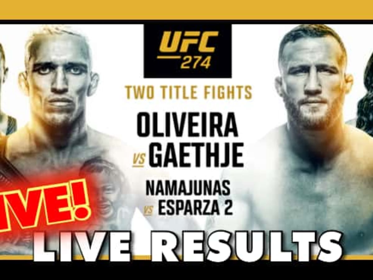 UFC 274 live results Oliveira vs. Gaethje and Namajunas vs