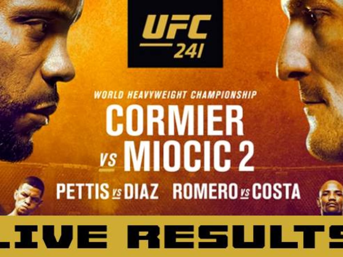 UFC 241 Live Results Cormier vs. Miocic 2 Results Fight Stats MMAWeekly UFC and MMA News Results Rumors and Videos
