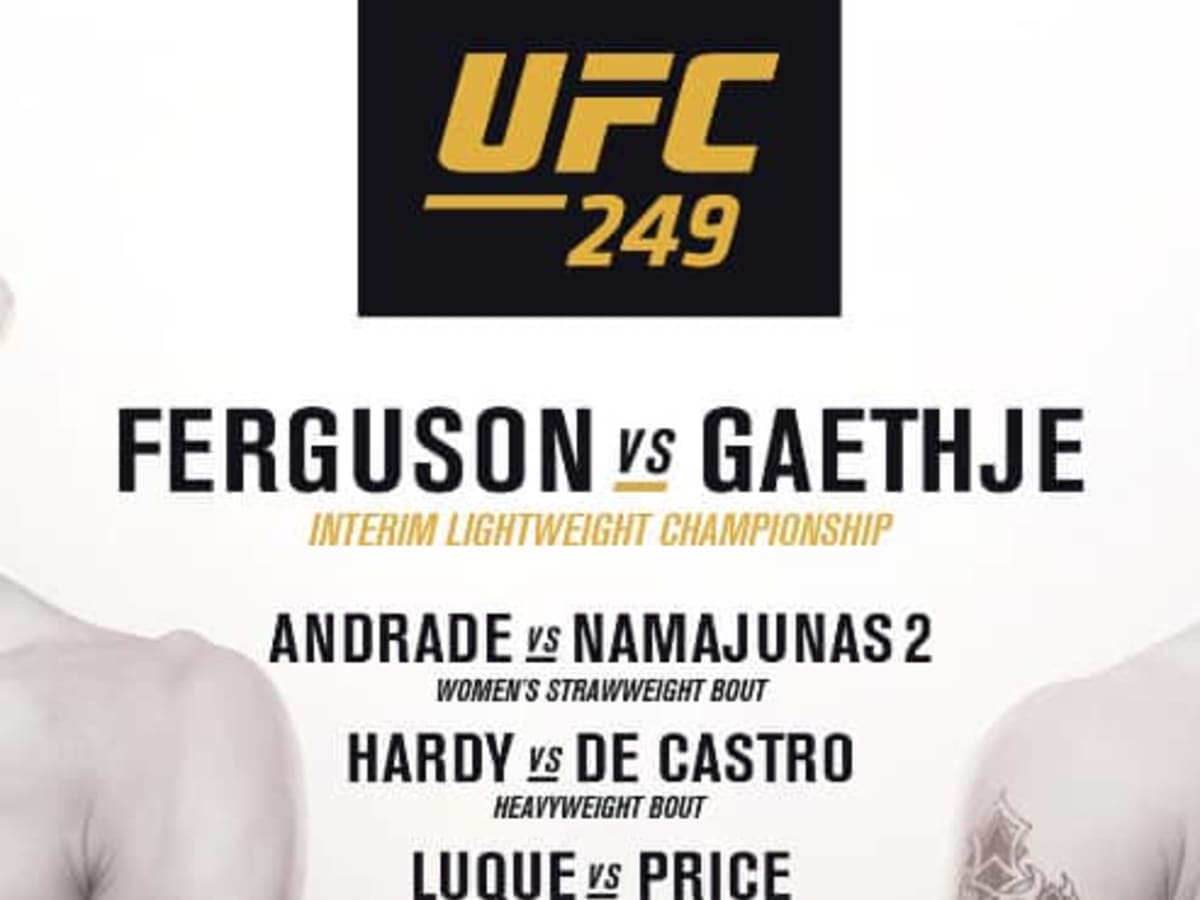 Full UFC 249 Ferguson vs. Gaethje fight card unveiled MMAWeekly