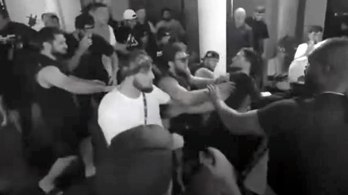 Nate Diaz leaves Russian reality show after wild brawl | Video