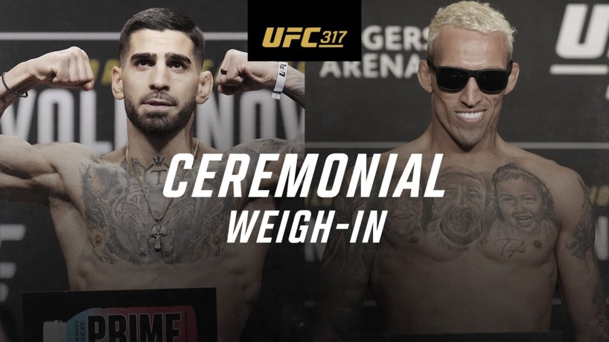 UFC 317: Topuria vs. Oliveira Ceremonial Weigh-in Video