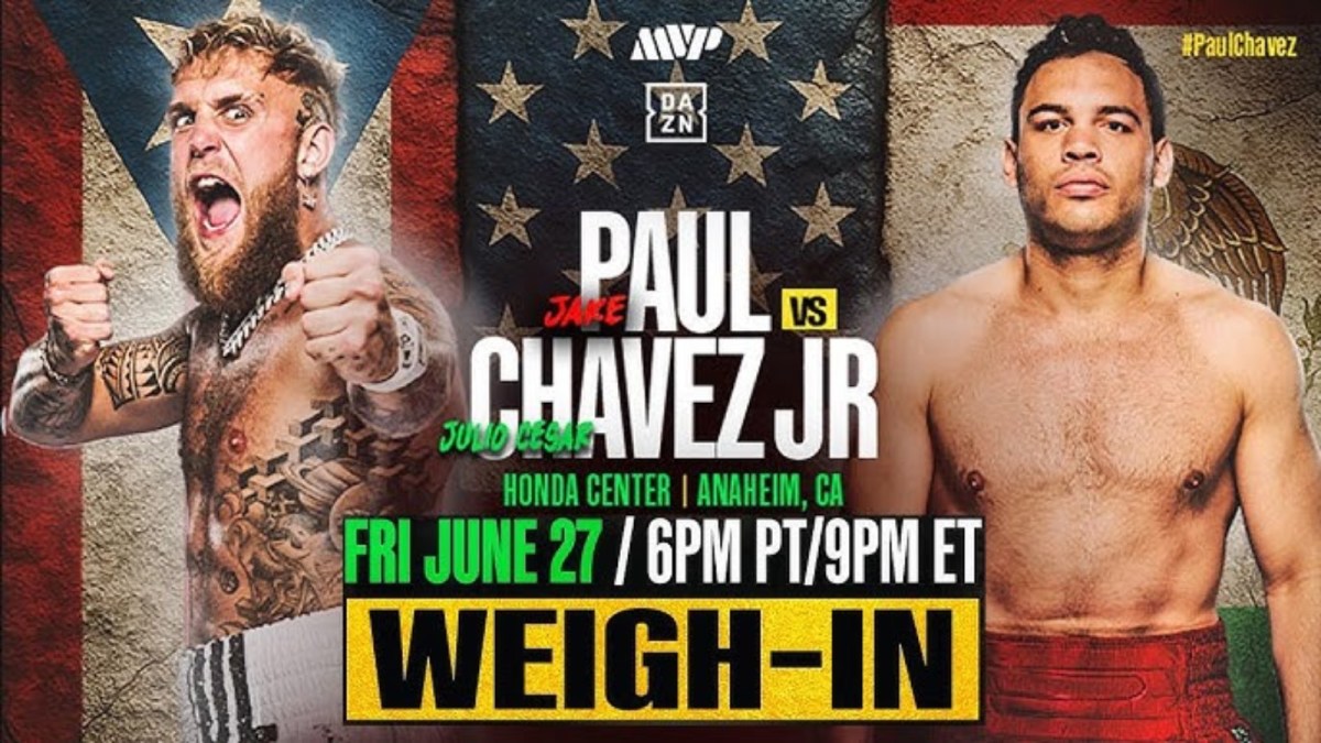 Jake Paul vs. Julio César Chávez Jr. Weigh-In Video