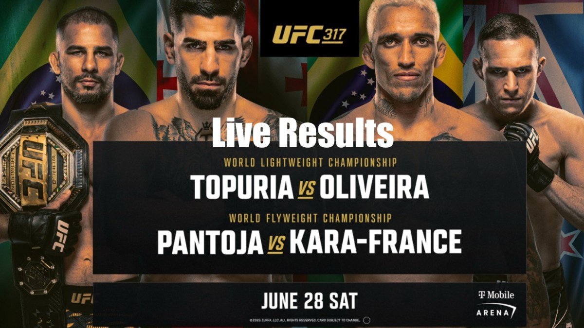 UFC 317: Topuria vs. Oliveira Live Results