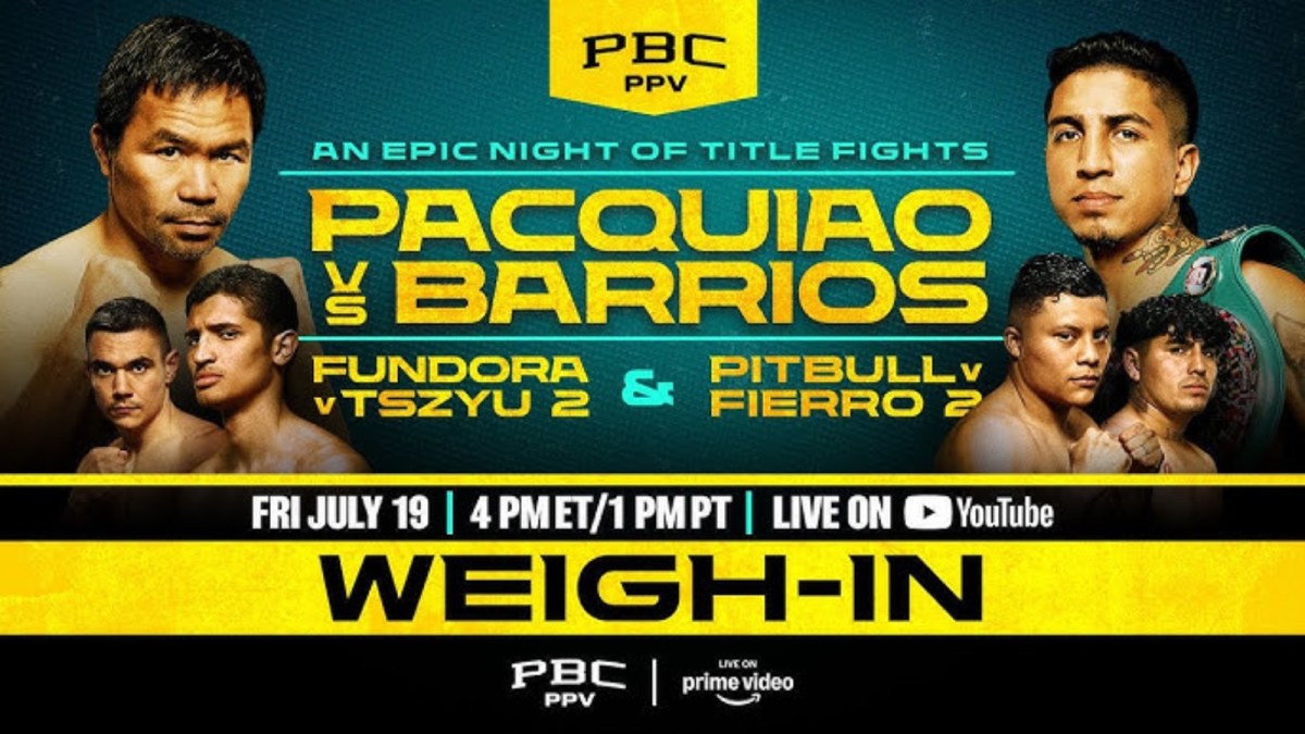 Manny Pacquiao vs. Mario Barrios Weigh-In Video