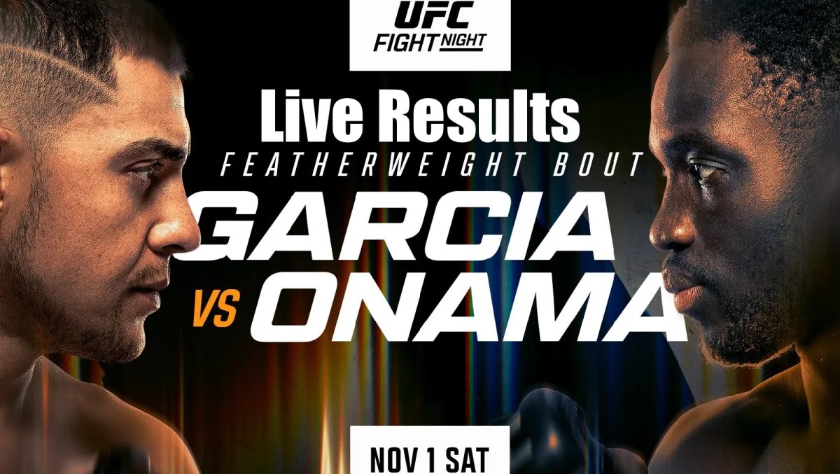 UFC Vegas 110: Garcia vs. Onama live results and analytics