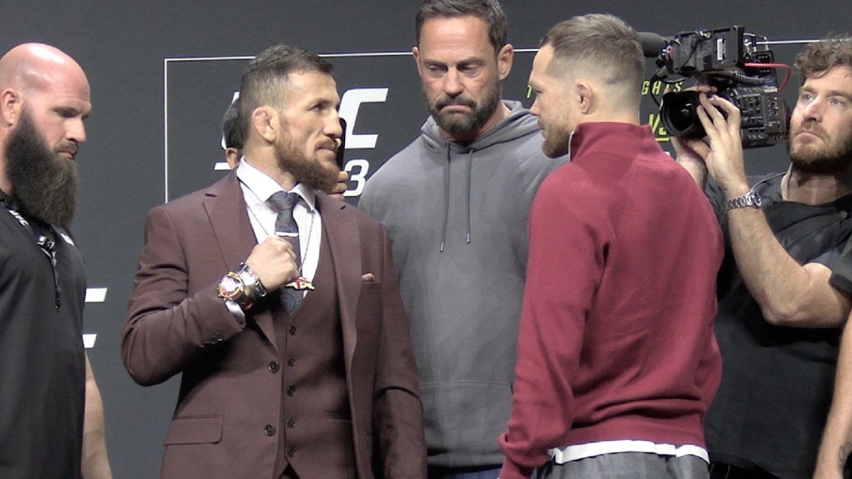 UFC 323 Press Conference Face-Offs