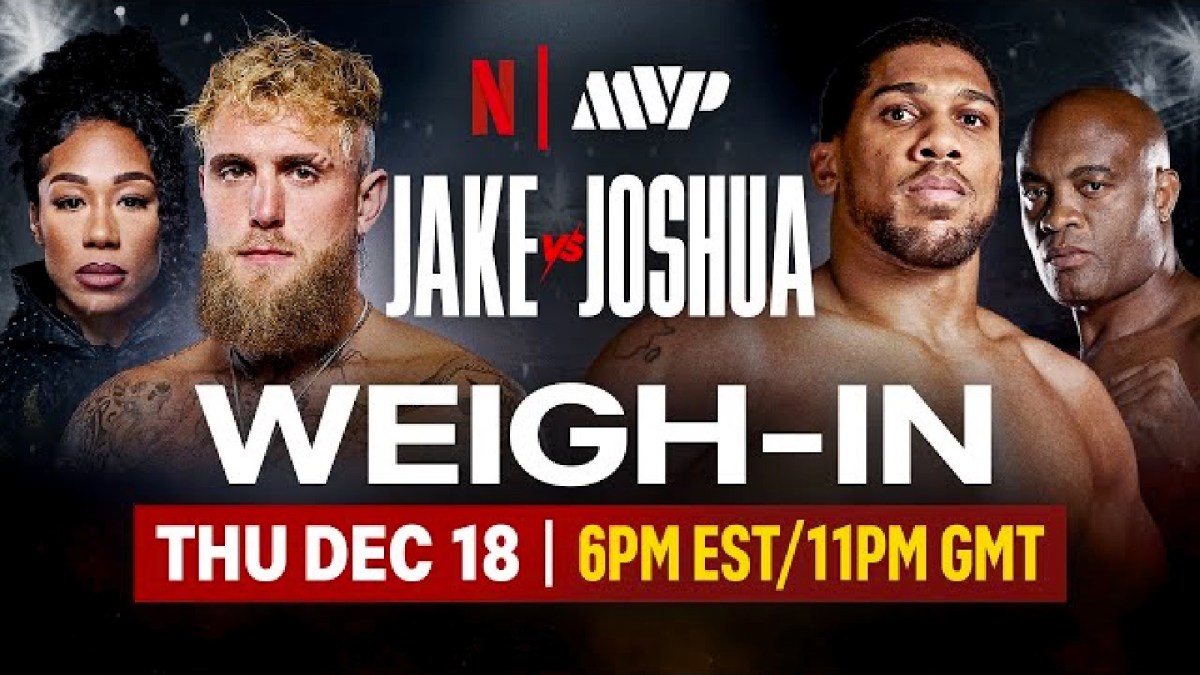Jake Paul vs. Anthony Joshua Ceremonial Weigh-In Video Jake Paul vs. Anthony Joshua Ceremonial Weigh-In Video