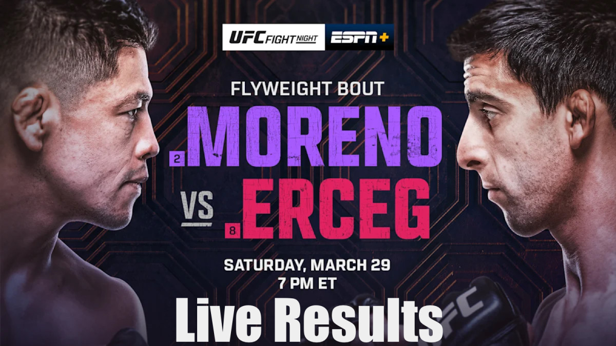 UFC Mexico City: Moreno vs. Erceg Live Results