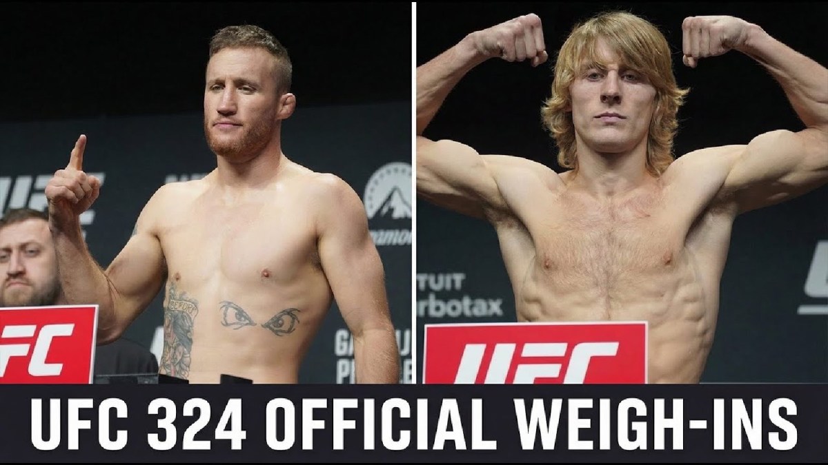 UFC 324 Main Event Weigh-In Video: Justin Gaethje vs. Paddy Pimblett