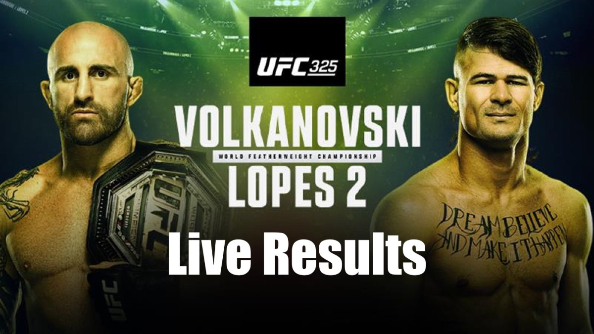 UFC 325: Volkanovski vs. Lopes 2 live results