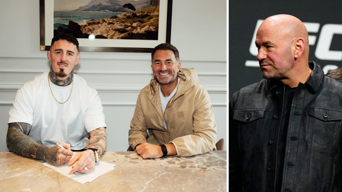 Dana White shares first response to Tom Aspinall signing with Eddie Hearn