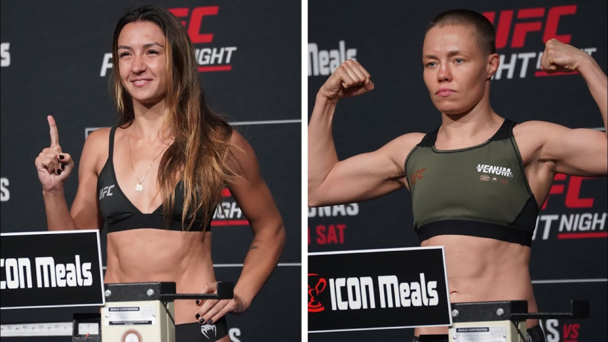 UFC Vegas 89 main event weigh-in video: Amanda Ribas vs. Rose Namajunas