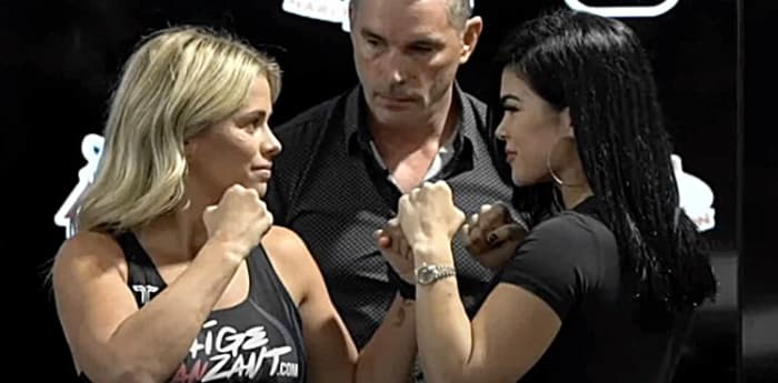 Paige Vanzant Vs Rachael Ostovich Full Fight BKFC 19 Press Conference Video: Paige VanZant vs Rachael Ostovich Face