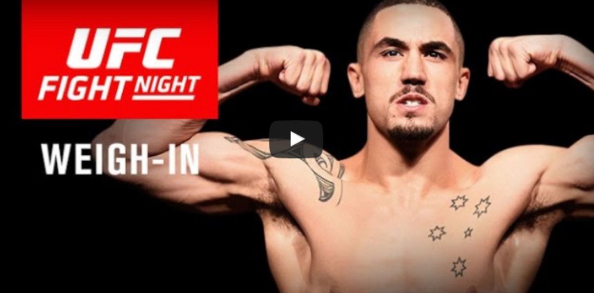 Watch the UFC Melbourne Weighin Live at 7 PM ET UFC and MMA News, Results
