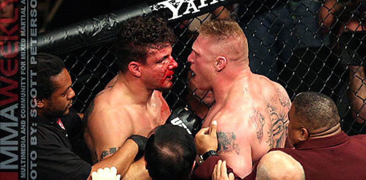 UFC 200 Free Fight Video: Brock Lesnar Finishes Frank Mir at UFC 100 - MMAWeekly.com | UFC and MMA News, Results, Rumors, and Videos