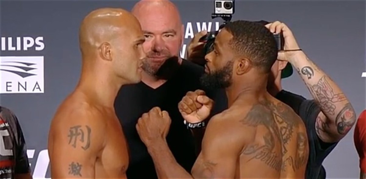 Watch Tyron Woodley Knock Robbie Lawler Out (video)