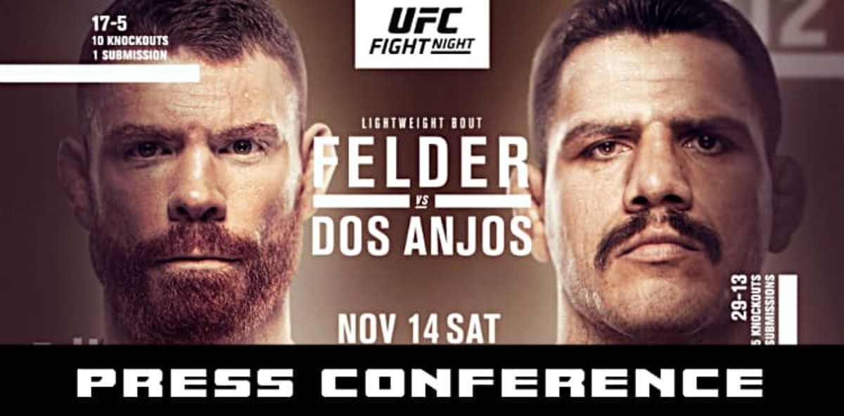 UFC Vegas 14 Felder vs. dos Anjos postfight press conference video