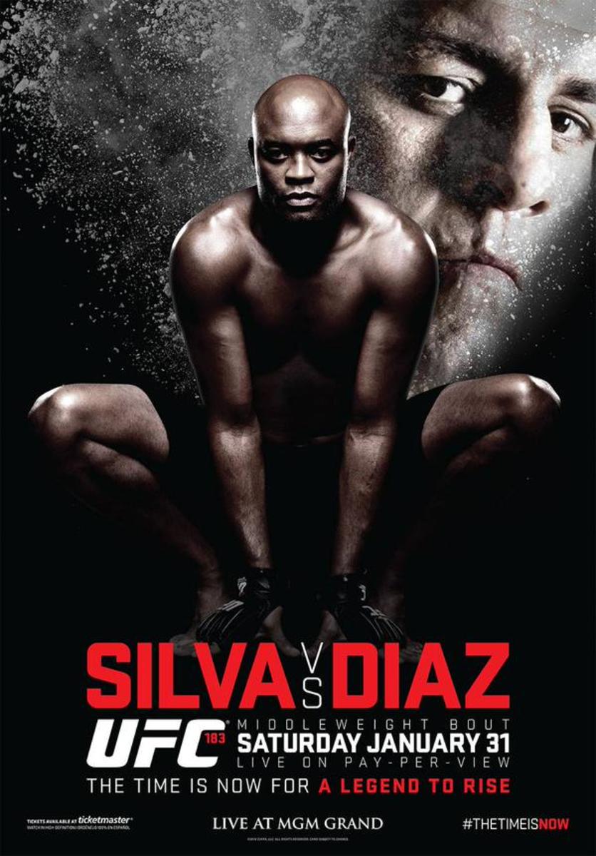 First Look: UFC 183 Anderson Silva vs. Nick Diaz Fight Poster ...