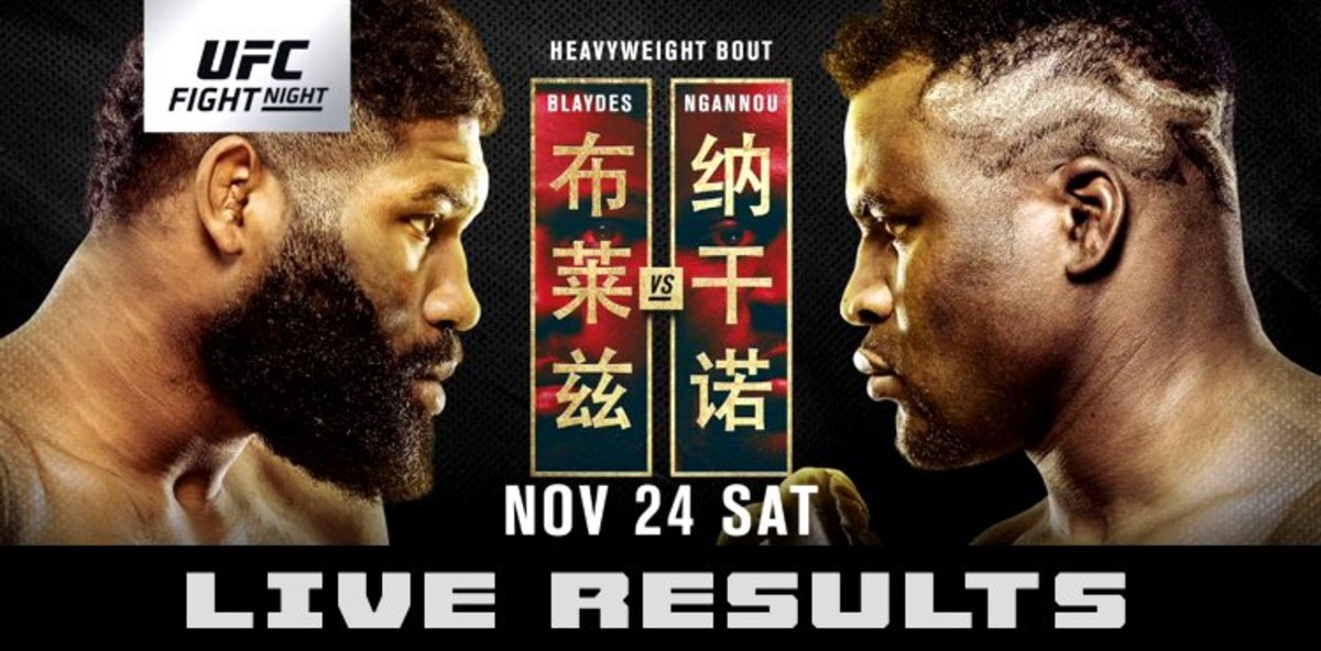 UFC Beijing Results Blaydes vs. Ngannou 2 (Full Results and Live Fight