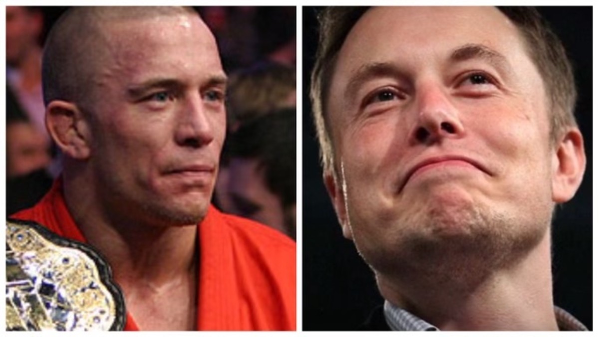 Photo: Elon Musk, Georges St-Pierre pose after apparent MMA training