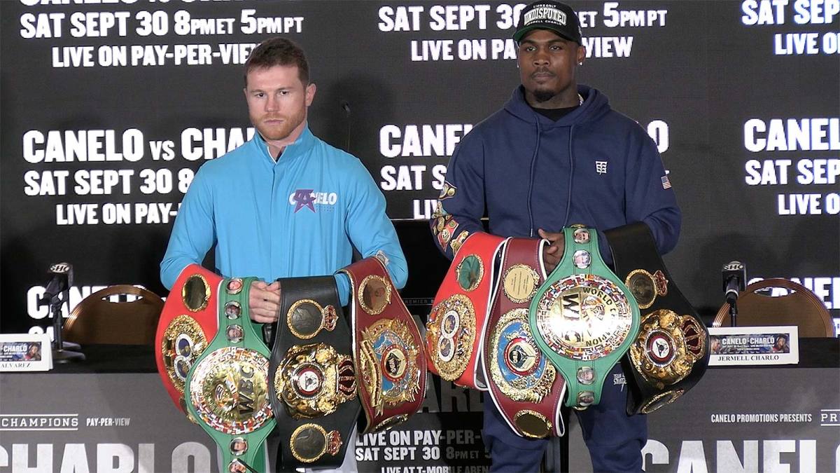 Canelo Alvarez Vs Jermell Charlo Press Conference Highlights Video Mmaweekly Com Ufc And