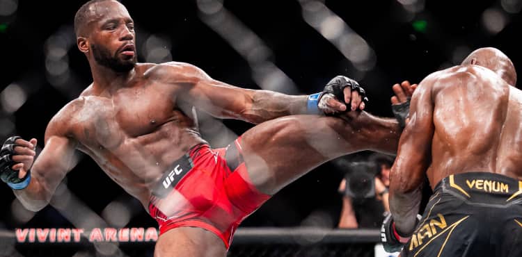 UFC 278 Highlights Leon Edwards Lands Last minute Upset KO On Kamaru 