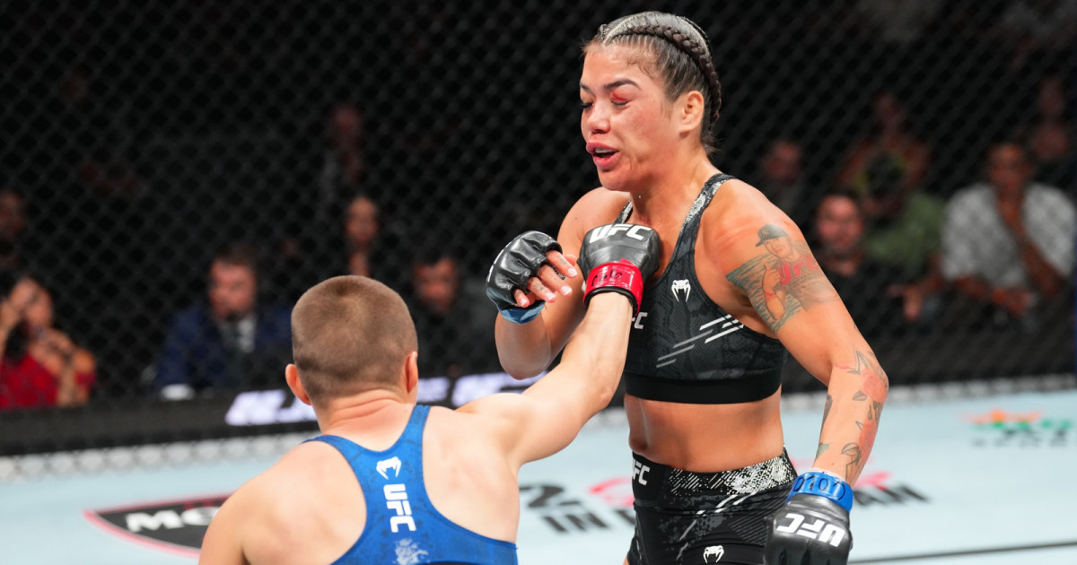 Rose Namajunas knocks Tracy Cortez' eyelash off in UFC Denver win - MMA ...