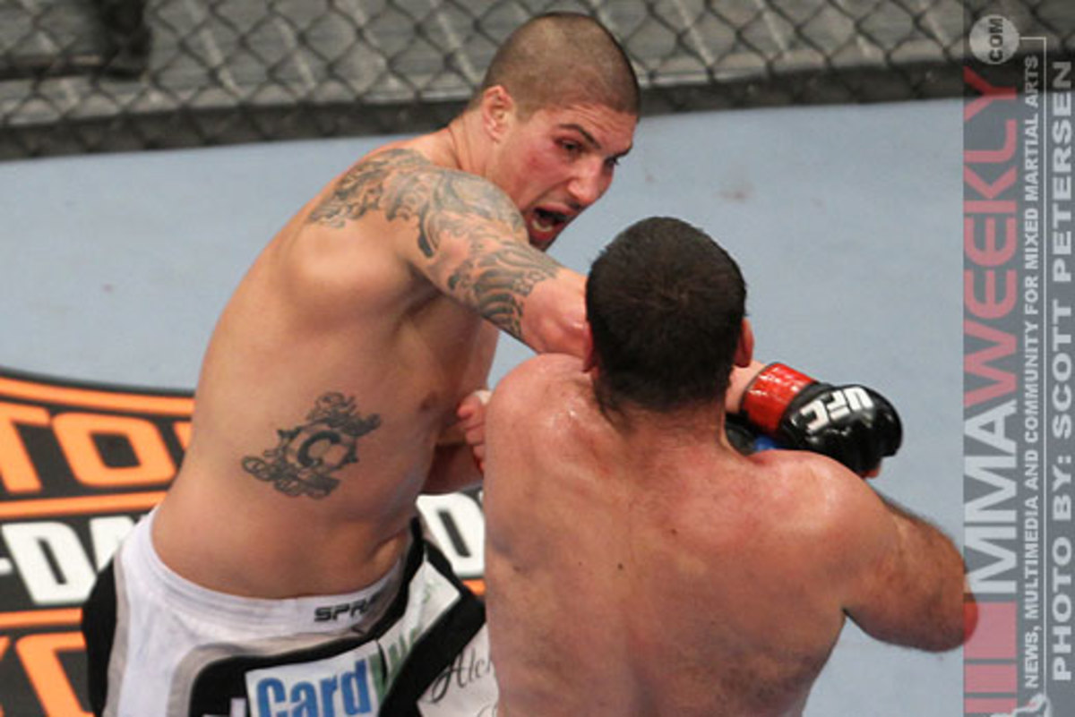 Brendan Schaub rocks Gabe Gonzaga at UFC 121