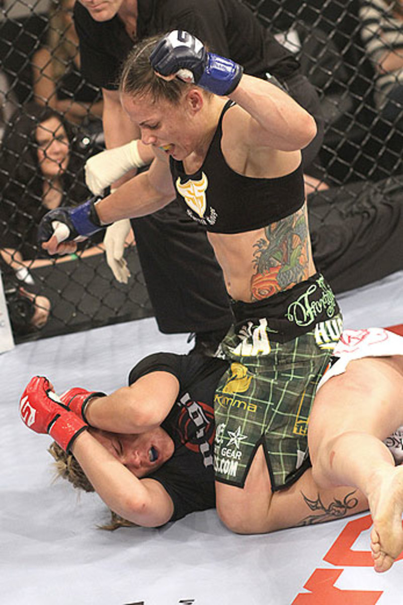 Liz Carmouche and Jan Finney at Strikeforce Challengers 12