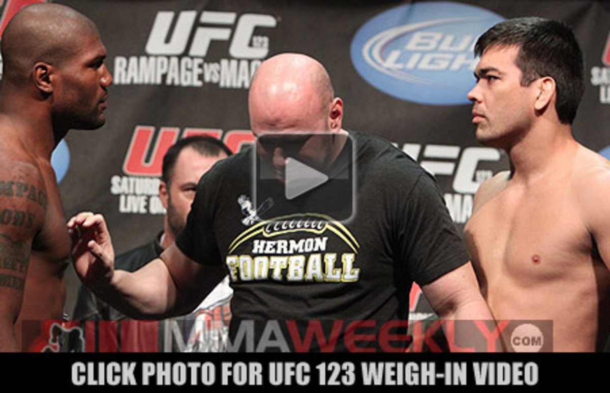 UFC 123 weighin video