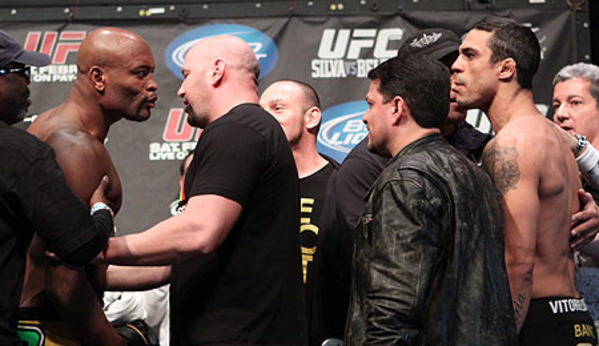 Anderson Silva and Vitor Belfort melee at UFC 126