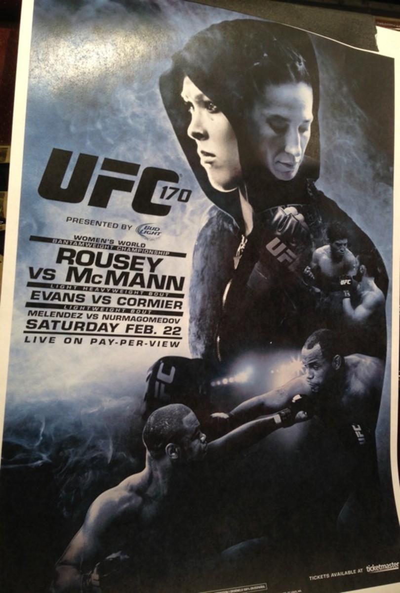 UFC 170 Rousey vs McMann Poster